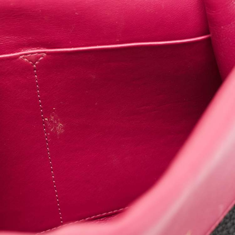 Pre Owned Dior Black Leather Mini Be Dior Top Handle Bag