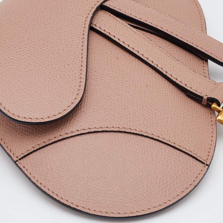 Pre Owned Dior Beige Leather Saddle Convertible Belt Bag