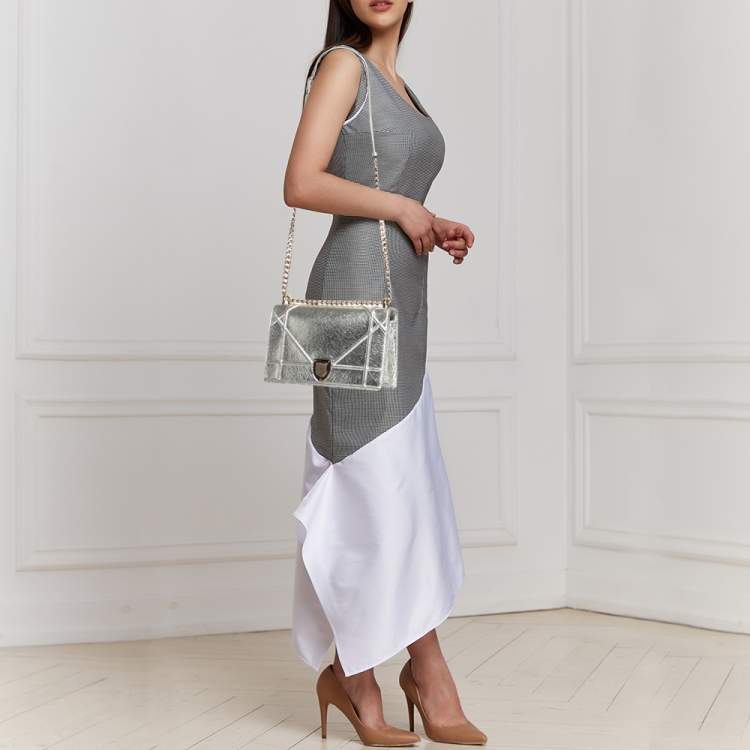 Christian Dior Diorama Bag Silver