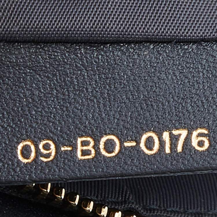 Pre Owned Dior Silver Crinkled Leather Diorama Wallet on Chain