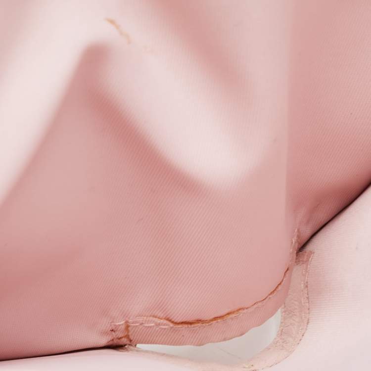 Pre Owned Dior Cream Cannage Patent Leather Lady Dior Flap Wallet