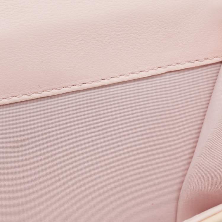 Pre Owned Dior Cream Cannage Patent Leather Lady Dior Flap Wallet