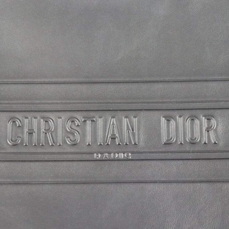 Pre Owned Dior Black Leather Strip Pouch