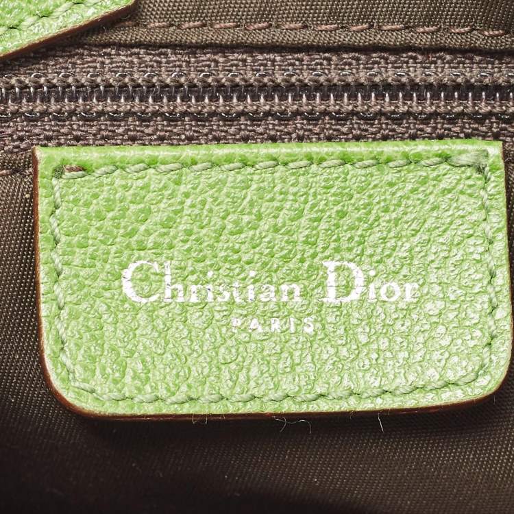 Pre Owned Dior Multicolor Oblique Canvas and Leather Rasta Trotter Saddle Bag