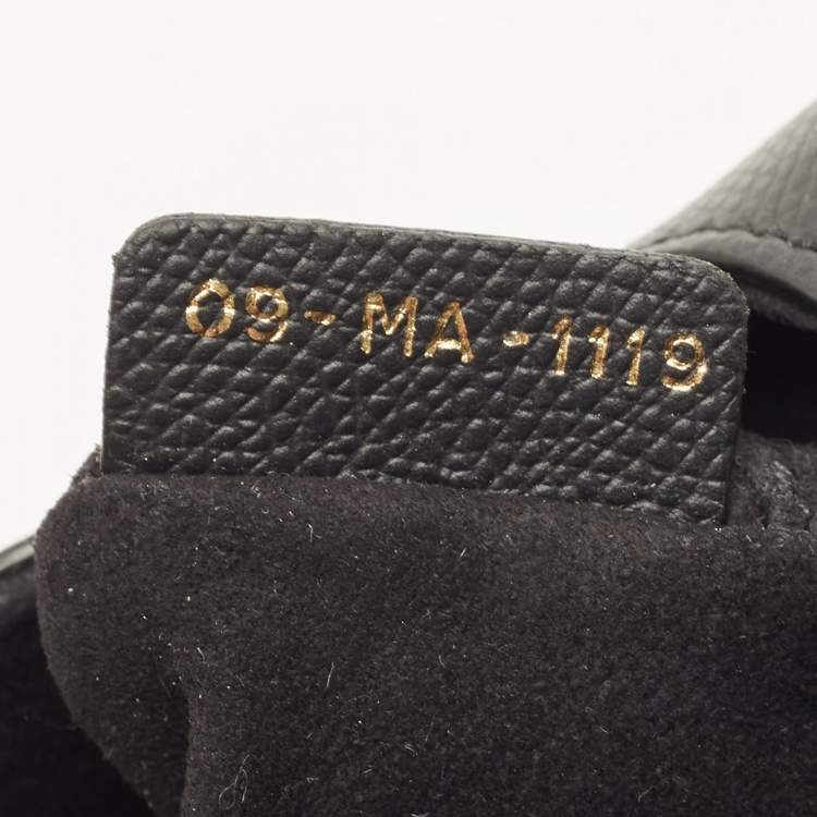 Pre Owned Dior Black Leather Mini Saddle Bag