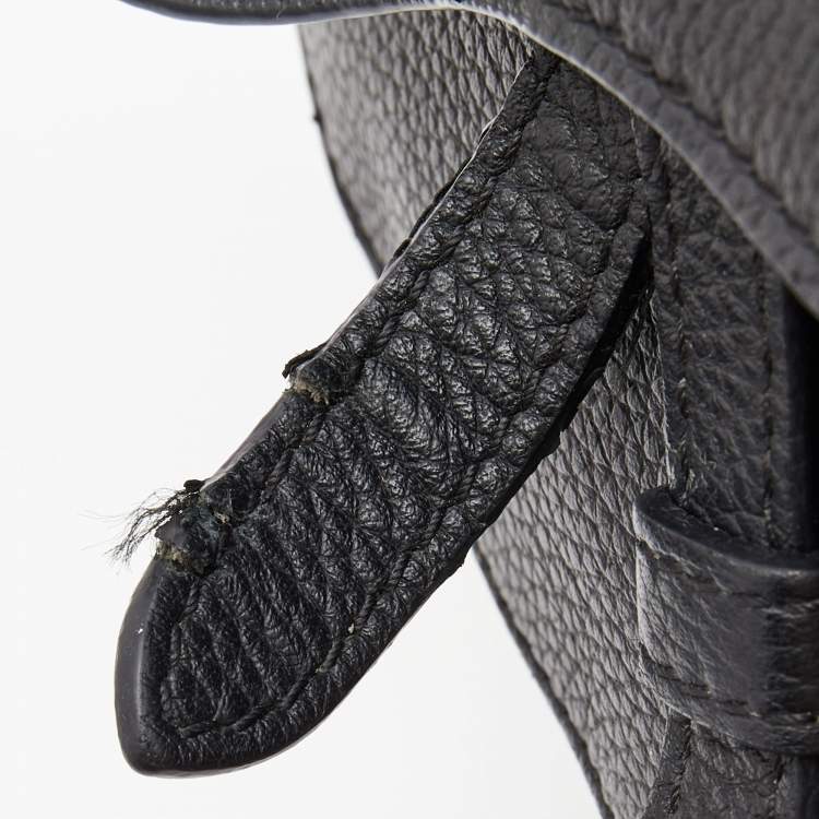 Pre Owned Dior Black Leather Gallop Backpack