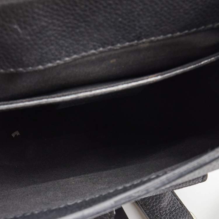 Pre Owned Dior Black Leather Gallop Backpack