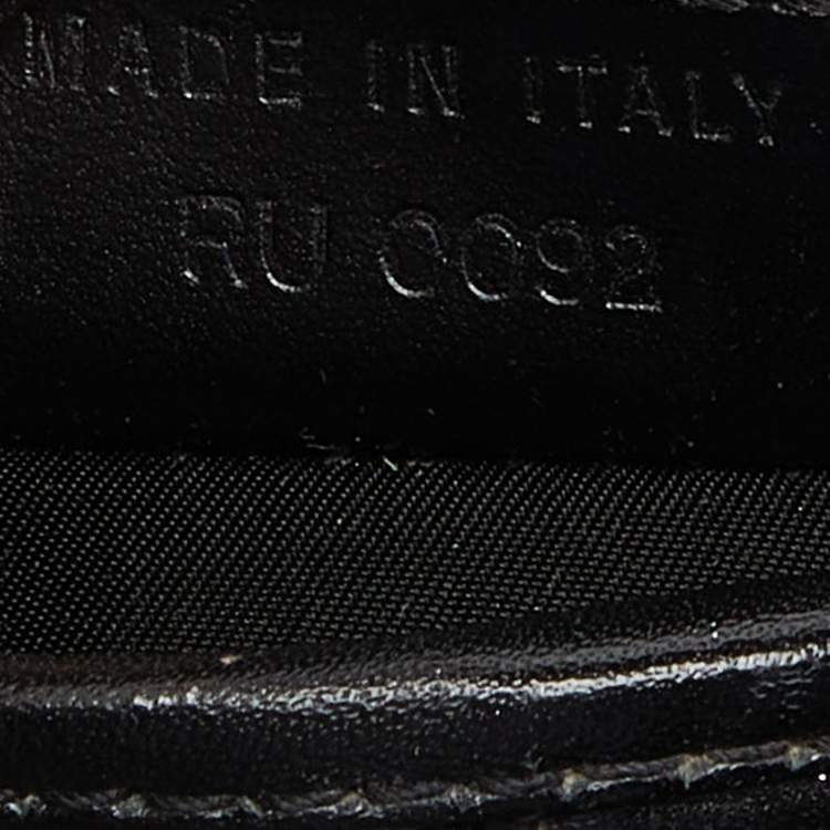 Pre Owned Dior Black Oblique Canvas and Leather Saddle Bag
