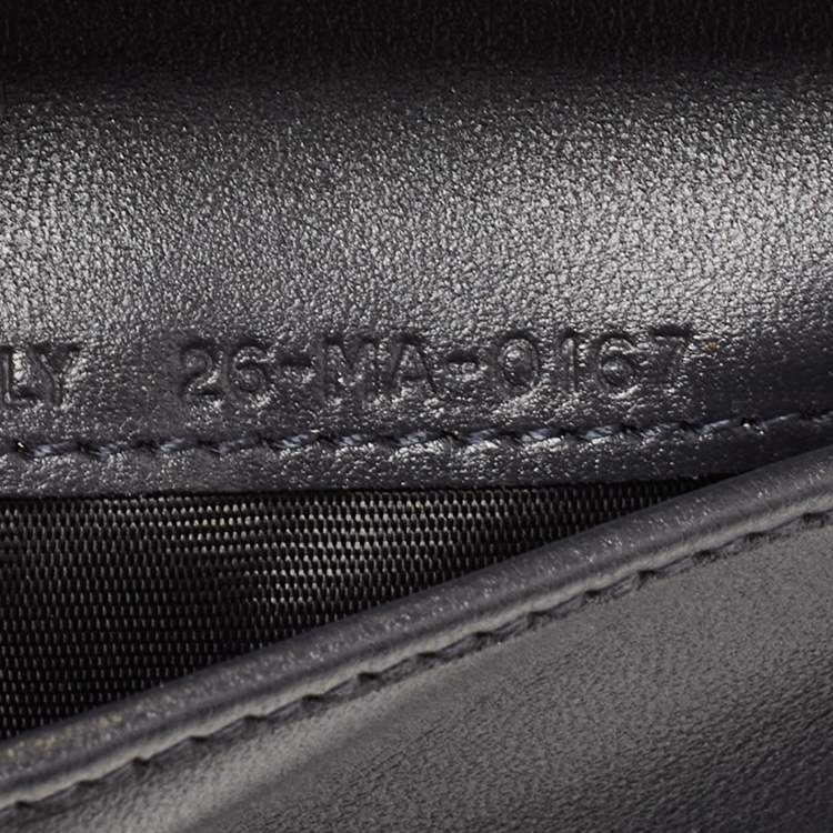 Pre Owned Dior Gold Patent Leather Diorama Trifold Compact Wallet