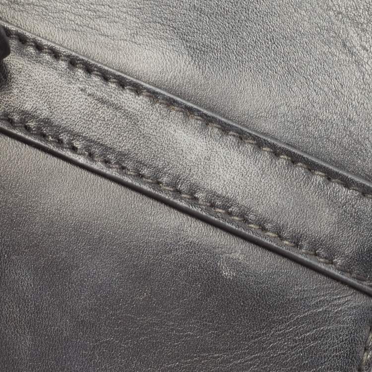 Pre Owned Dior Black Leather Mini Saddle Bag