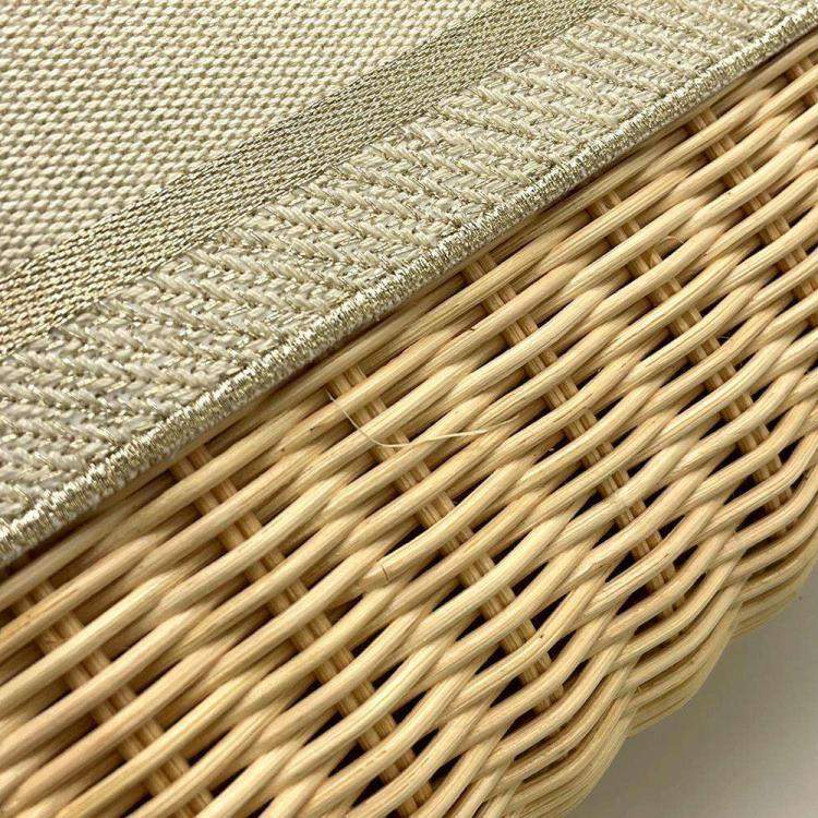 Pre Owned Dior Wicker & Oblique Medium Lady Dior Bag 