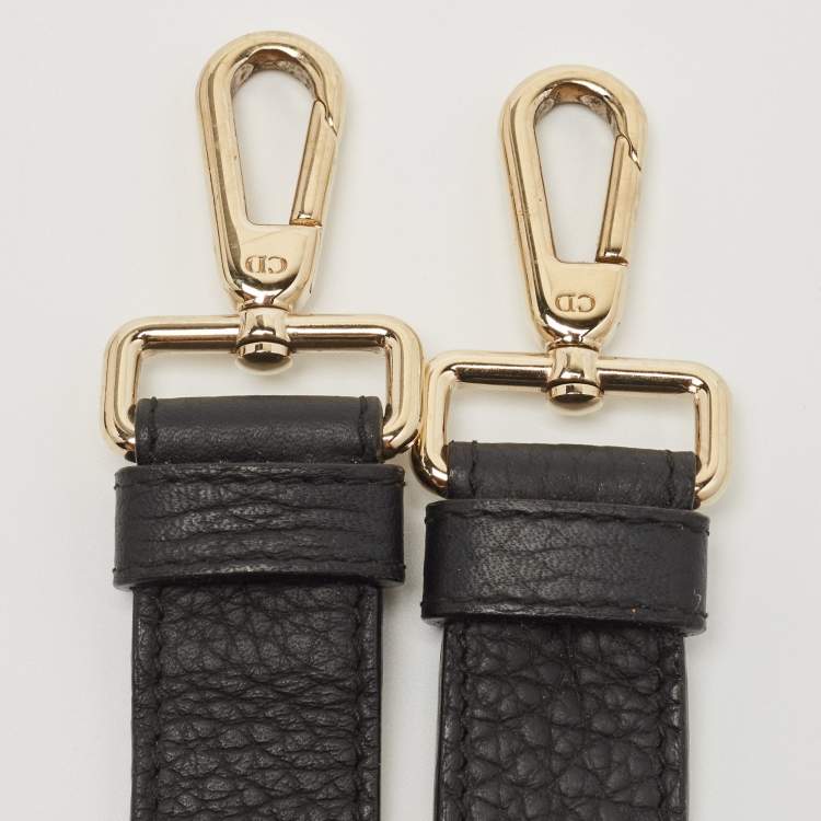 Pre Owned Dior Black Leather Medium Be Dior Flap Top Handle Bag