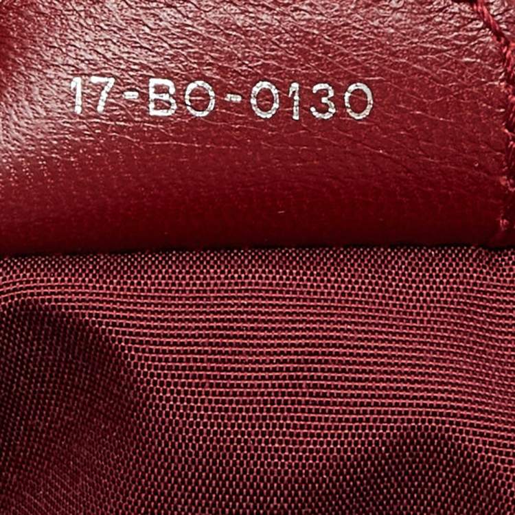 Pre Owned Dior Red Cannage Leather Le Trente Hobo