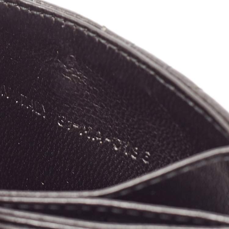 Pre Owned Dior Black Cannage Leather Lady Dior 5 Gusset Card Holder