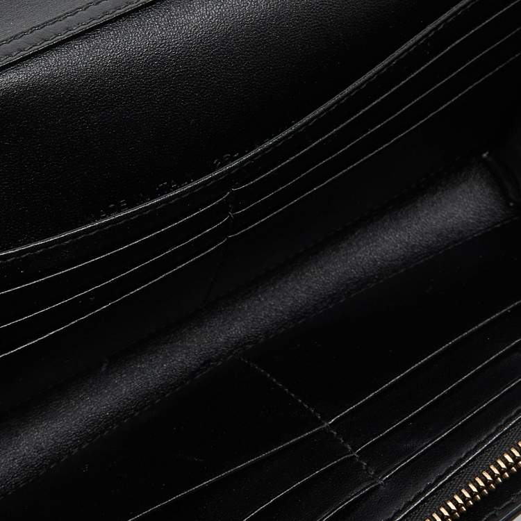 Pre Owned Dior Black Leather J'Adior Croisiere Wallet on Chain