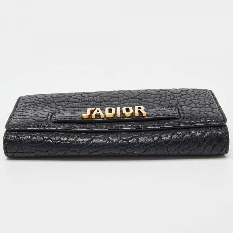 Pre Owned Dior Black Leather J'Adior Croisiere Wallet on Chain