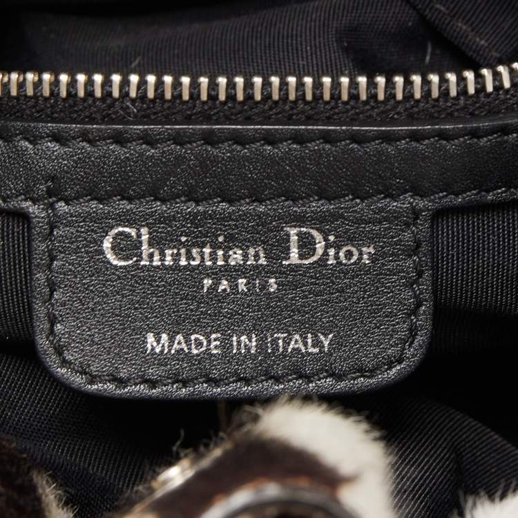 Pre Owned Dior Black Cannage Leather Le Trente Hobo