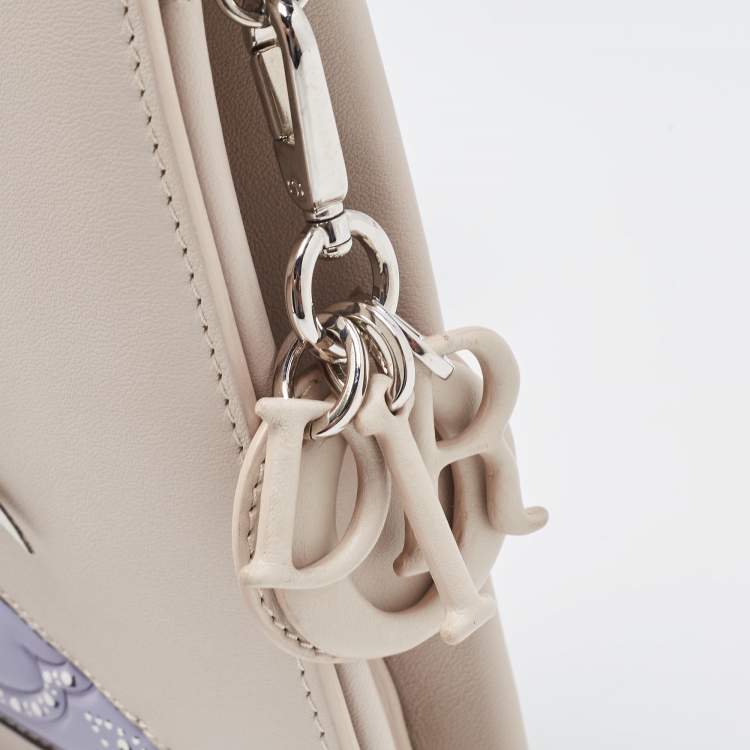 Pre Owned Dior Beige Leather Andy Warhol Clutch