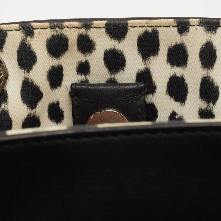 Pre Owned Dior Tri Color Leather and Snakeskin Medium Diorissimo Shopper Tote