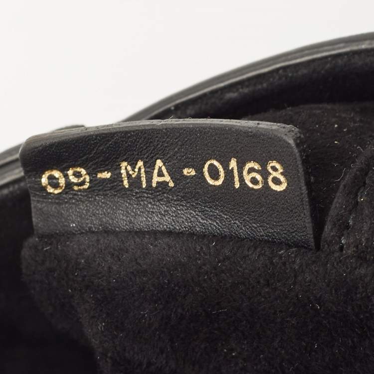 Pre Owned Dior Black Leather Mini Saddle Bag
