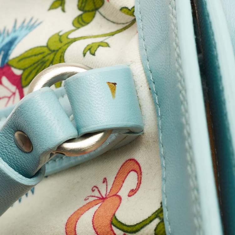 Pre Owned Dior Multicolor Floral Fabric and Leather My Dior Frame Satchel