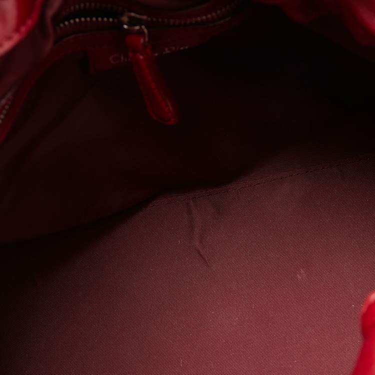 Pre Owned Dior Red Cannage Leather Le Trente Hobo