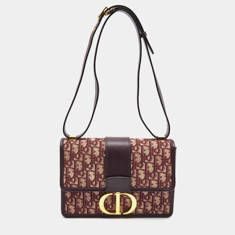 Dior Maroon Oblique Canvas and Leather Saddle Belt Bag Dior | The Luxury  Closet
