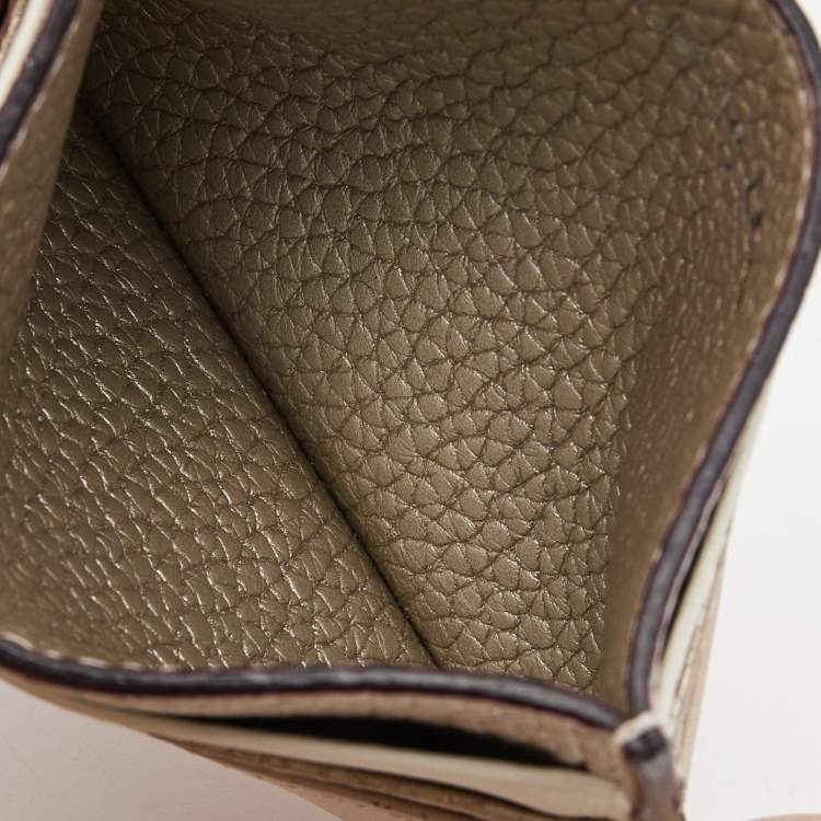 Pre Owned Dior Multicolor Leather Lady Dior Card Holder