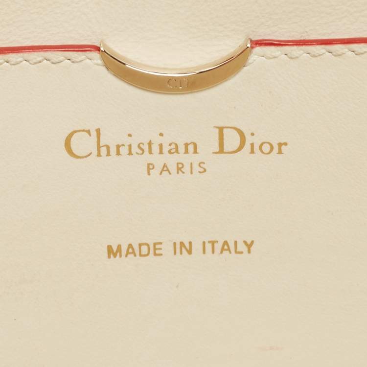 مملوكة مسبقًا Dior Multicolor Watersnake Leather Mini Diorever Top Handle Bag