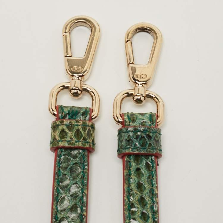 مملوكة مسبقًا Dior Multicolor Watersnake Leather Mini Diorever Top Handle Bag