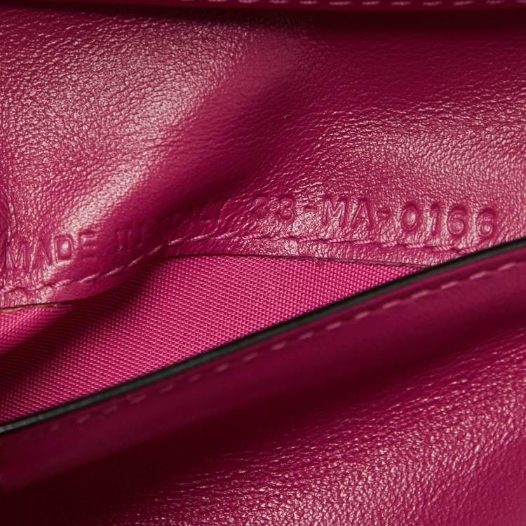 Pre Owned Dior Black Leather Medium Diorissimo Envelope Wallet