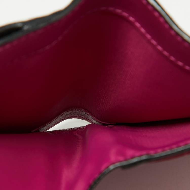 Pre Owned Dior Black Leather Medium Diorissimo Envelope Wallet