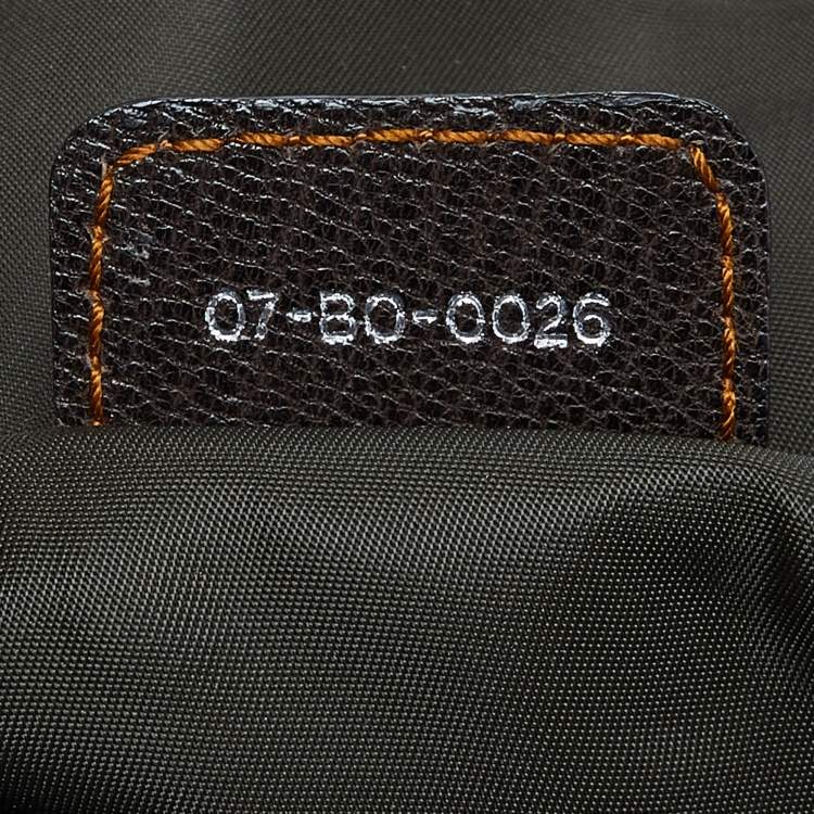 Pre Owned Dior Brown Oblique Canvas and Leather CD Logo Flap Hobo