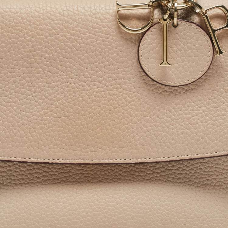 Pre Owned Dior Beige Leather Mini Be Dior Top Handle Bag