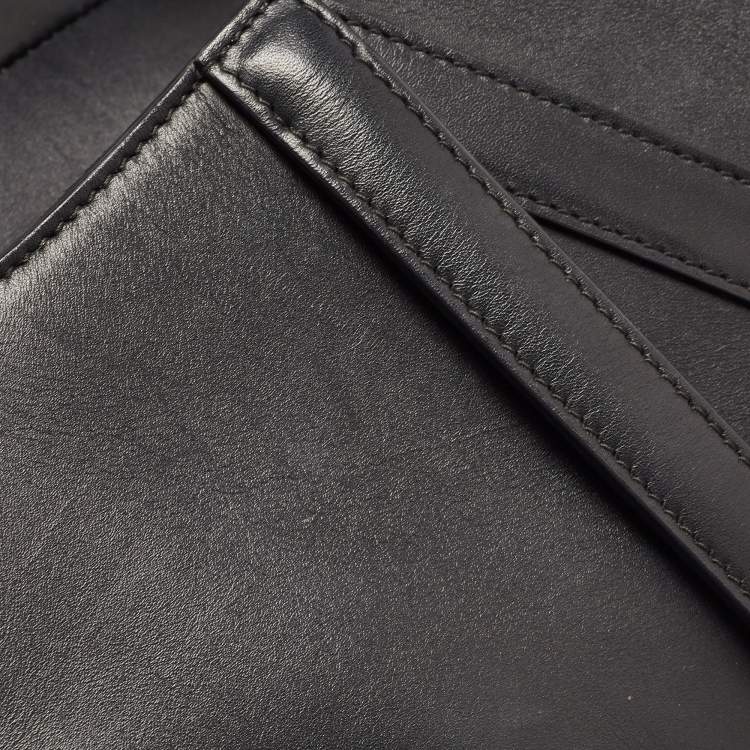 Pre Owned Dior Black Leather Mini Saddle Bag
