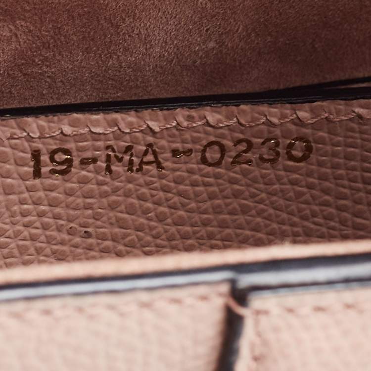 Pre Owned Dior Pink Leather Saddle Bag