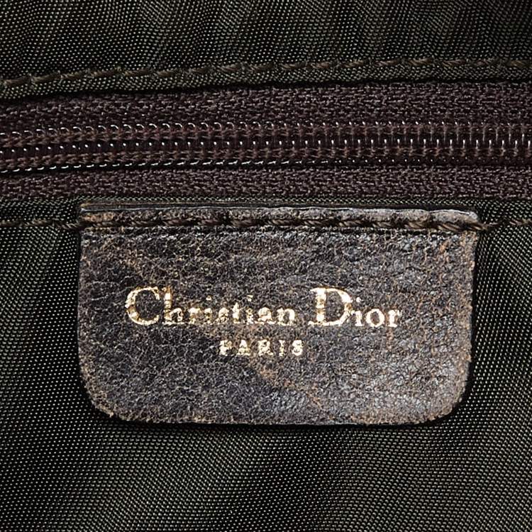 Pre Owned Dior Brown Leather Saddle Bag