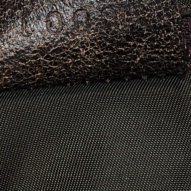 Pre Owned Dior Brown Leather Saddle Bag