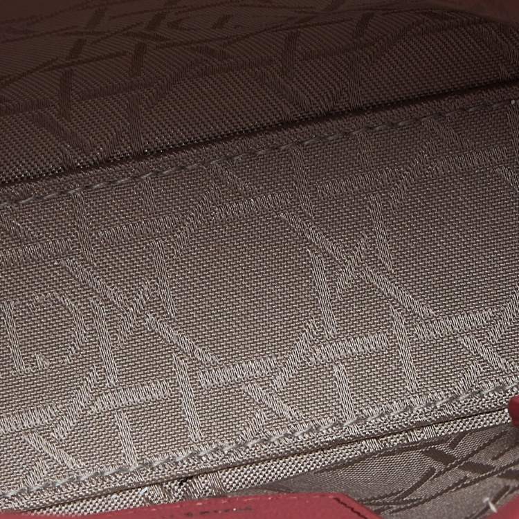 Pre Owned Dior Pink Cannage Leather Mini Lady Dior Tote