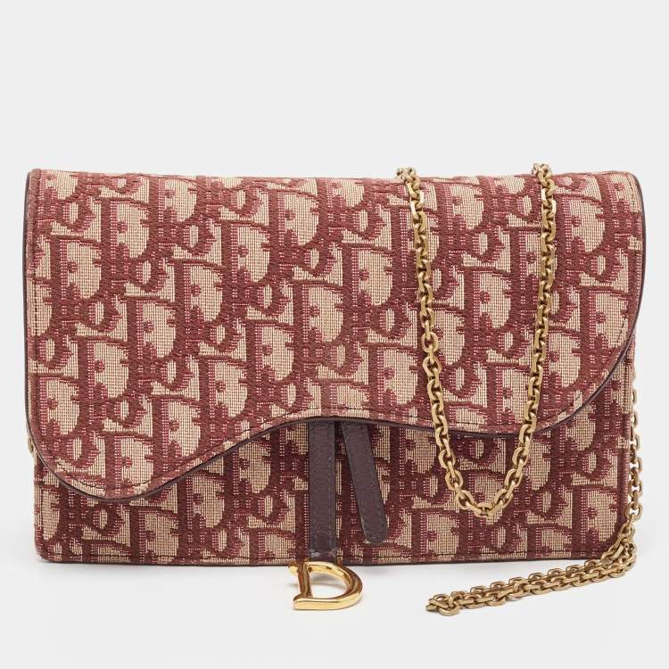 Saddle Wallet On Chain cloth crossbody bag