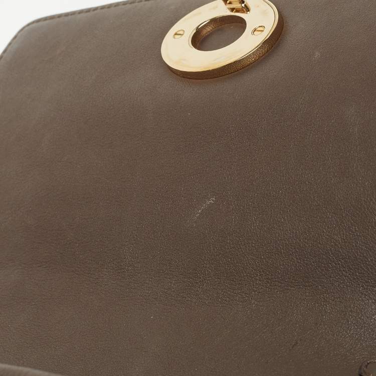 Pre Owned Dior Light Pink Leather Mini Be Dior Top Handle Bag