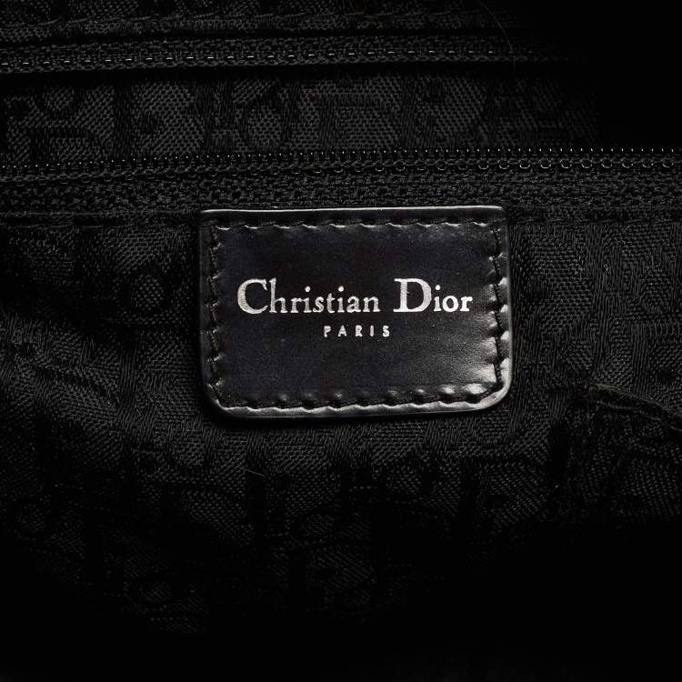 Pre Owned Dior Multicolor Animal Print Canvas And Python Gambler Dice Bowling Bag