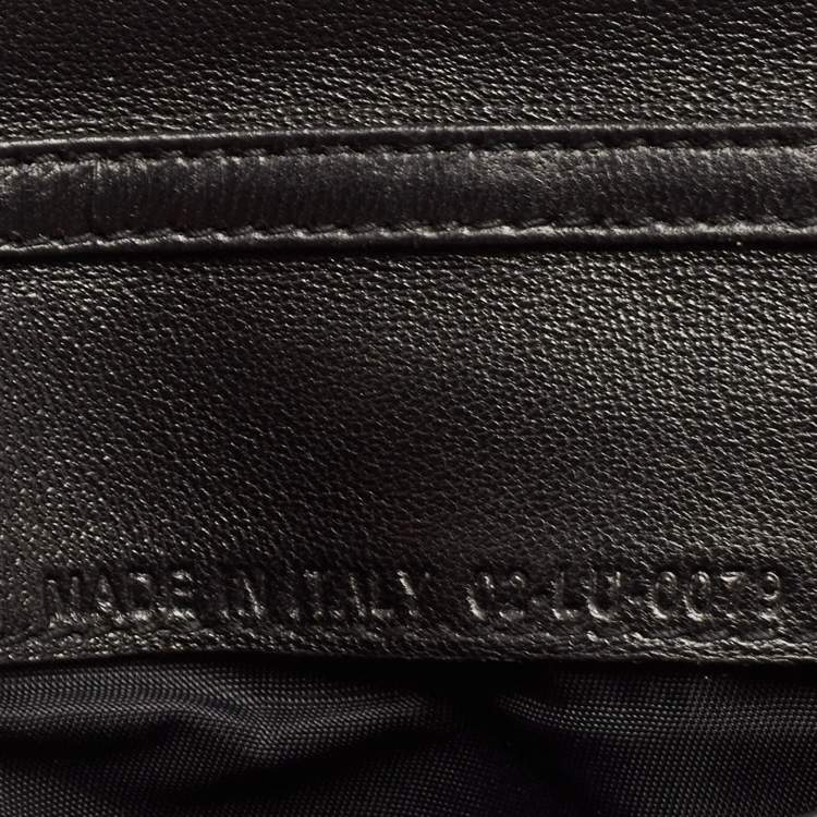 Pre Owned Dior Black Cannage Leather Lady Dior Wallet on Chain