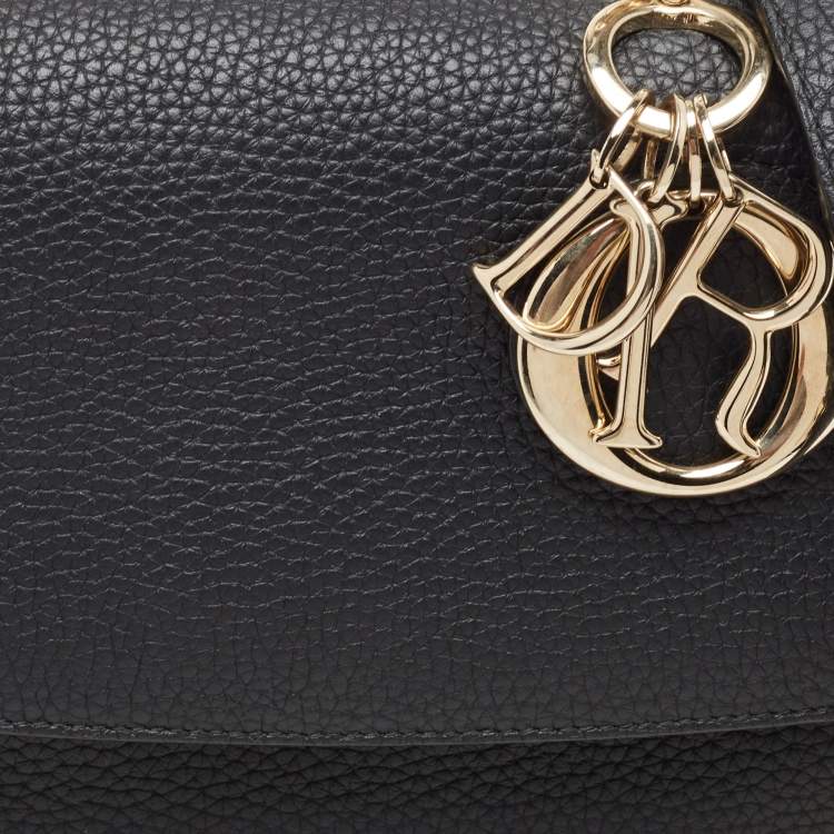 Pre Owned Dior Black Leather Mini Be Dior Top Handle Bag