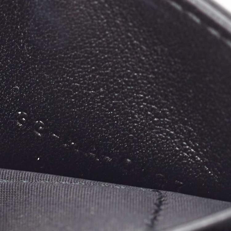 Pre Owned Dior Black Cannage Patent Leather Lady Dior 5 Gusset Card Holder