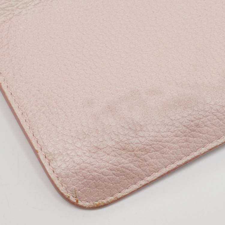 Pre Owned Dior Pink Floral Print Leather Medium Diorissimo Shopper Tote