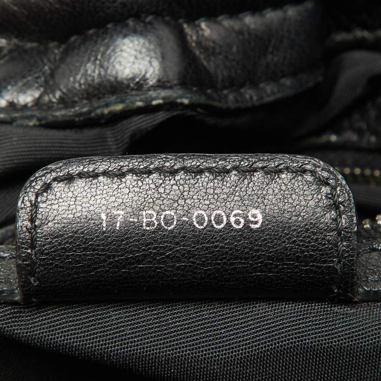 Pre Owned Dior Black Cannage Leather Le Trente Hobo
