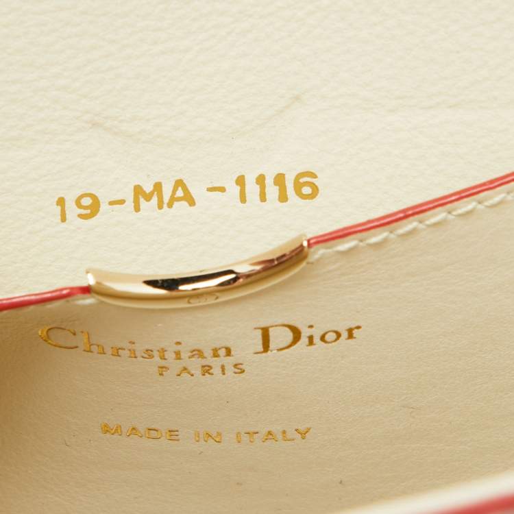 Pre Owned Dior Multicolor Watersnake Leather Mini Diorever Top Handle Bag