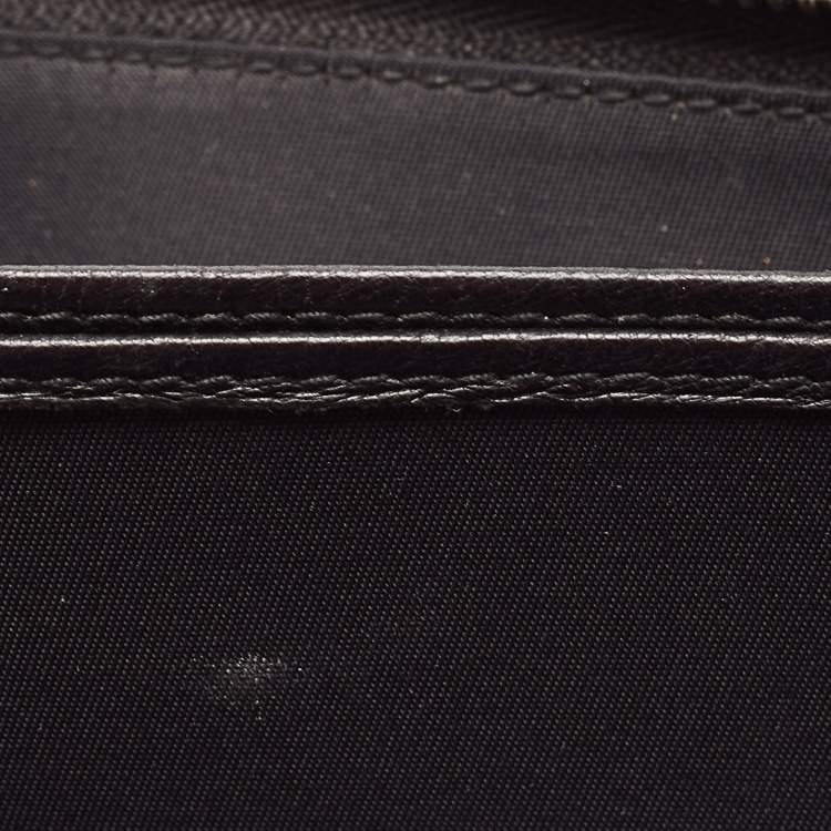 Pre Owned Dior Black Cannage Patent Leather Lady Dior Continental Wallet