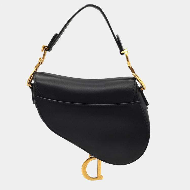 Pre Owned Christian Dior Mini Saddle Bag & Strap